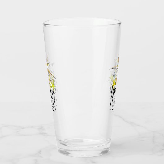 Hanukkah Lights Glas (Links)