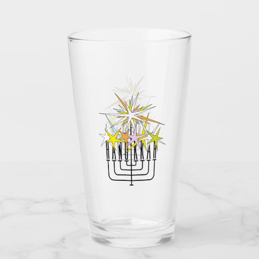 Hanukkah Lights Glas (Vorderseite)