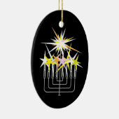 Hanukkah Lights Keramik Ornament (Rechts)