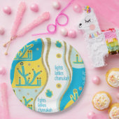 Hanukkah Lights Latkes Pappteller (Party)