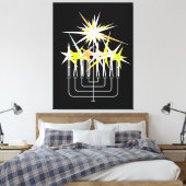 Hanukkah Lights Leinwanddruck (Insitu (Schlafzimmer))