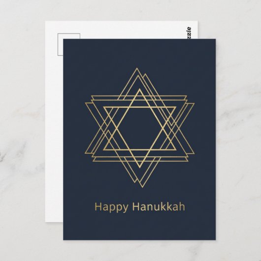 Hanukkah Lights Postcard Postkarte (Vorne/Hinten)