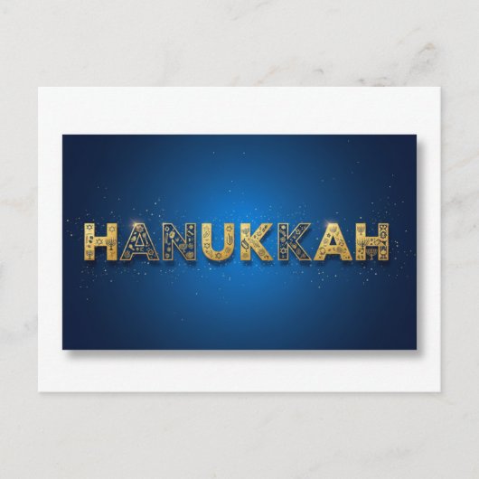 Hanukkah Lights Postcard Postkarte (Vorderseite)