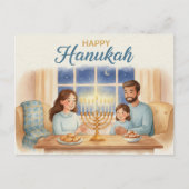 Hanukkah Lights Postcard Postkarte (Vorderseite)