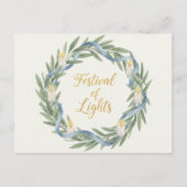 Hanukkah Lights Postcard Postkarte (Vorderseite)