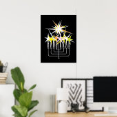 Hanukkah Lights Poster (Heimbüro)
