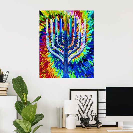 HANUKKAH LIGHTS POSTER (Heimbüro)