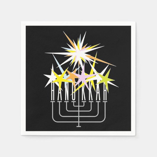 Hanukkah Lights Serviette (Vorderseite)