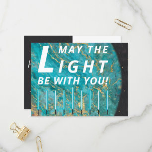 Hanukkah Lights Standardpostkarte Einladungspostkarte