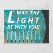 Hanukkah Lights Standardpostkarte Einladungspostkarte (Vorderseite)