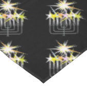 HANUKKAH LIGHTS TISCHDECKE (Schrägansicht)