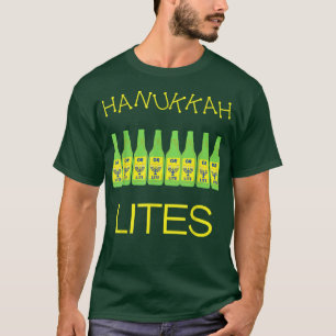 Hanukkah Lites Funny Jewish Ber Drinkers T-Shirt