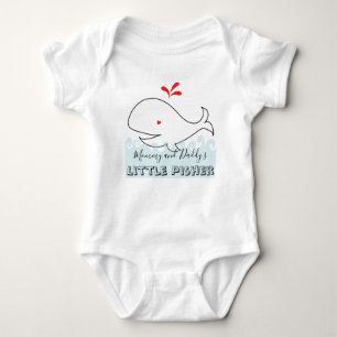 Hanukkah "Little Pisher" Baby Jersey Bodysuit Baby Strampler