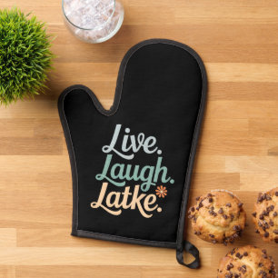 Hanukkah Live Lachen Latke Lustiger Feiertag Famil Ofenhandschuh
