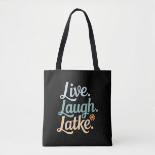 Hanukkah Live Lachen Latke Lustiger Feiertag Famil Tasche