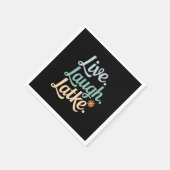 Hanukkah Live Laugh Latke Funny Holiday Family Serviette (Ecke)
