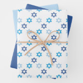 Hanukkah Lovely Blue Geschenkpapier Set (Beispiel)