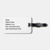 Hanukkah Luggage Tag Gepäckanhänger (Rückseite horizontal)