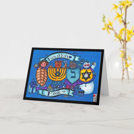 Hanukkah Magic Card Karte (Gelbe Blume)
