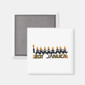 Hanukkah Magnet (Vorderseite/Rückseite)