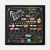 Hanukkah Magnet Square Latke Rezept (Vorne)