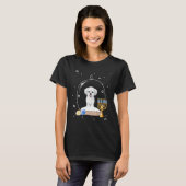 Hanukkah Maltese Dog Snow Globe Pajama T-Shirt (Vorne ganz)