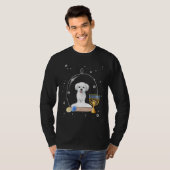 Hanukkah Maltese Dog Snow Globe Pajama T-Shirt (Vorne ganz)