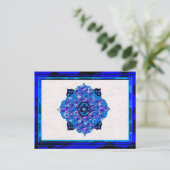 Hanukkah Mandela Feiertagspostkarte (Stehend Vorderseite)