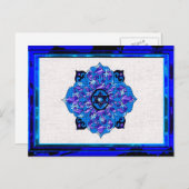 Hanukkah Mandela Feiertagspostkarte (Vorne/Hinten)