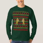 Hanukkah Men "Ugly Sweater" T - Shirt Long Sleeve (Vorderseite)
