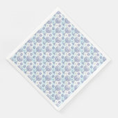 Hanukkah-Menora Stern Davids Doodle-Kunststil Serviette (Ecke)