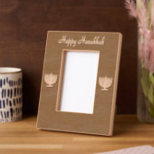 Hanukkah Menorah 4Sarah Laser Geätzte Rahmen (Linke Ecke)