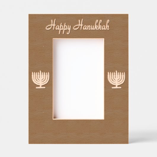 Hanukkah Menorah 4Sarah Laser Geätzte Rahmen (Vorderseite)