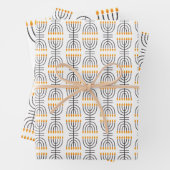 Hanukkah Menorah Abstract Design Geschenkpapier Set (Beispiel)