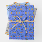 Hanukkah Menorah Abstract Design Wrapping Paper S Geschenkpapier Set (Beispiel)