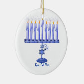 Hanukkah Menorah (anpassbar) Keramik Ornament (Rechts)