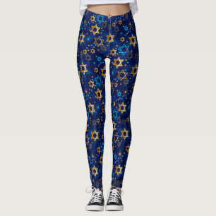 Hanukkah Menorah Blue Star von David Leggings