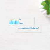 Hanukkah Menorah Candles Geschenk Tags (Schreibtisch)