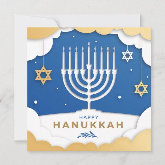 Hanukkah Menorah Card (Vorderseite)
