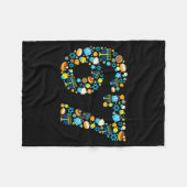 Hanukkah Menorah Dreidel 67 Festive Chanukah Six S Fleecedecke (Vorderseite (Horizontal))