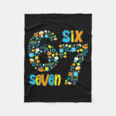 Hanukkah Menorah Dreidel 67 Festive Chanukah Six S Fleecedecke (Vorderseite)