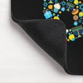 Hanukkah Menorah Dreidel 67 Festive Chanukah Six S Mousepad (Ecke)