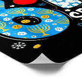 Hanukkah Menorah Dreidel 67 Festive Chanukah Six S Poster (Ecke)