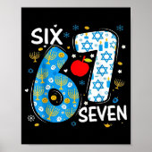 Hanukkah Menorah Dreidel 67 Festive Chanukah Six S Poster (Vorne)