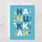 HANUKKAH Menorah Dreidel Greeting Card (Vorderseite)
