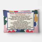 Hanukkah Menorah Dreidels Spiel Zubehörtasche (Rückseite)