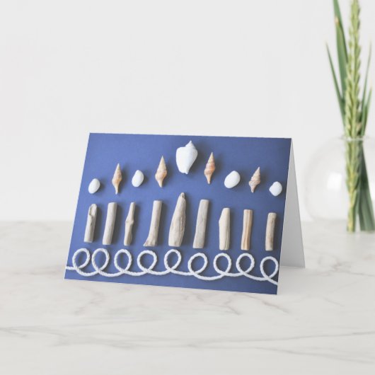 Hanukkah Menorah Feiertagskarte (Vorderseite)