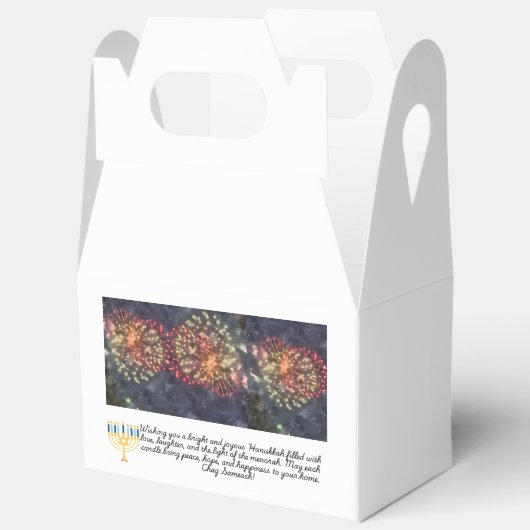 Hanukkah menorah, Feuerkracker Geschenkschachtel (Offen)