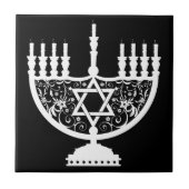 Hanukkah Menorah Fliese (Vorderseite)