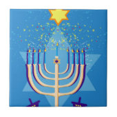 hanukkah menorah fliese (Vorderseite)